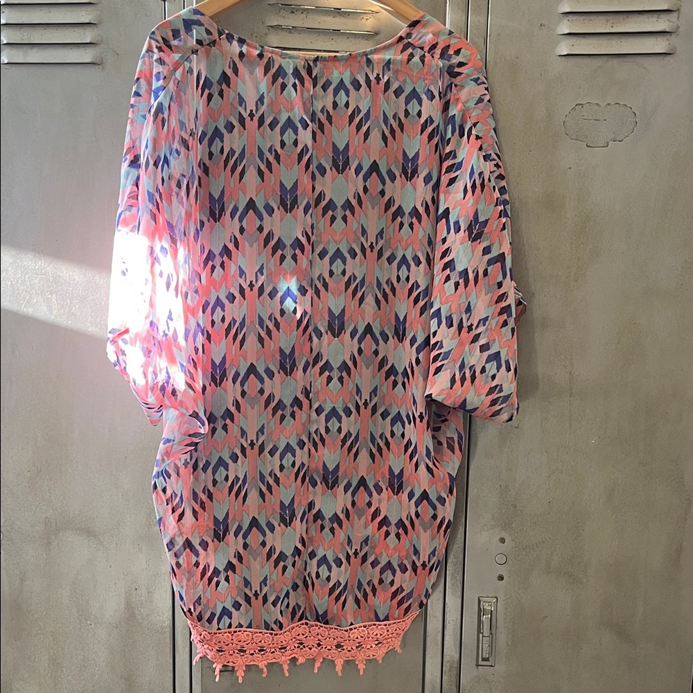 Maurices Multicolor Patterned Kimono - Picture 5 of 5